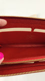 Louis Vuitton Clemence Navy/Red Long Wallet - G0546