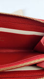 Louis Vuitton Clemence Navy/Red Long Wallet - G0546