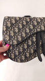 Christian Dior Navy Trotter Print Saddle Crossbody - 3636