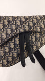 Christian Dior Navy Trotter Print Saddle Crossbody - 3636