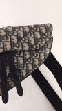 Christian Dior Navy Trotter Print Saddle Crossbody - 3636