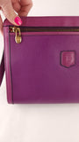 Celine Pink/Purple Leather Clutch - G0547