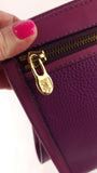 Celine Pink/Purple Leather Clutch - G0547