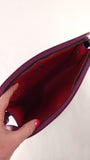 Celine Pink/Purple Leather Clutch - G0547