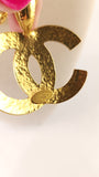 Chanel Gold Tone Chain Necklace w/ Large CC Pendant - G0577