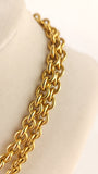 Chanel Gold Tone Chain Necklace w/ Large CC Pendant - G0577