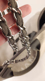 Chanel Beige/Grey Deauville Canvas Tote - G0537