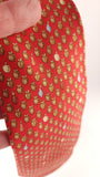 Hermes Red Silk Tie w/Fruit - G0469