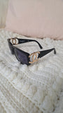 Chanel Matte Black Plastic Sunglasses - 3697