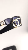 Chanel Matte Black Plastic Sunglasses - 3697