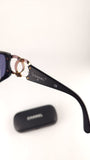 Chanel Matte Black Plastic Sunglasses - 3697