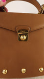 Salvatore Ferragamo Tan Leather 2way Hand Bag - 3685