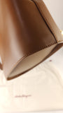 Salvatore Ferragamo Tan Leather 2way Hand Bag - 3685