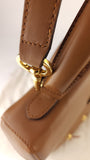 Salvatore Ferragamo Tan Leather 2way Hand Bag - 3685