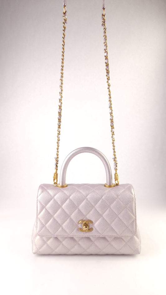Chanel Irredescent Coco Top Handle 2way - G0611