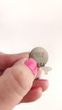 Hermes Clou de Selle Silver Tone Clip-on Earrings - G0599