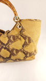 Salvatore Ferragamo Yellow Python Handbag - G0705