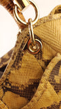Salvatore Ferragamo Yellow Python Handbag - G0705