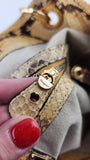 Salvatore Ferragamo Yellow Python Handbag - G0705