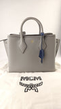 MCM Grey Leather 2way Handbag - G0609