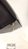 MCM Grey Leather 2way Handbag - G0609