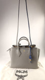 MCM Grey Leather 2way Handbag - G0609