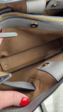 MCM Grey Leather 2way Handbag - G0609