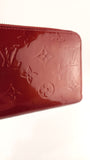 Louis Vuitton Monogram Vernis Red Zippy Wallet - 3650