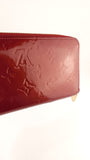 Louis Vuitton Monogram Vernis Red Zippy Wallet - 3650