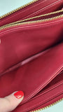 Louis Vuitton Monogram Vernis Red Zippy Wallet - 3650