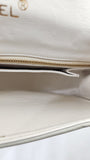 Chanel Blue/Grey Leather Chain Shoulder Bag - 3623