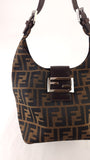Fendi Zucca Brown Canvas Mamma Bucket Bag - G0570