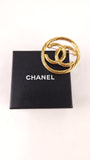 Chanel Gold CC Logo Brooch - G0731