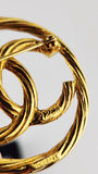 Chanel Gold CC Logo Brooch - G0731
