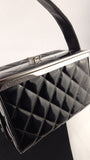 Chanel Black Patent Leather Vanity Box - G0727