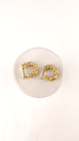 Christian Dior Gold Tone Braided Hoop Clip-on Earrings - G0482