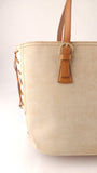 Salvatore Ferragamo Beige Suede Tote Bag - G0750