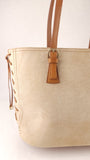 Salvatore Ferragamo Beige Suede Tote Bag - G0750