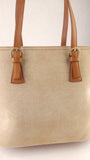 Salvatore Ferragamo Beige Suede Tote Bag - G0750