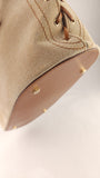 Salvatore Ferragamo Beige Suede Tote Bag - G0750