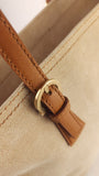 Salvatore Ferragamo Beige Suede Tote Bag - G0750