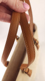Salvatore Ferragamo Beige Suede Tote Bag - G0750