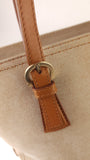 Salvatore Ferragamo Beige Suede Tote Bag - G0750