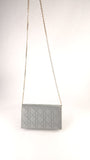 Dior Grey Satin Canage Wallet on Chain - G0742