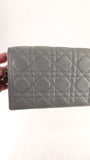 Dior Grey Satin Canage Wallet on Chain - G0742