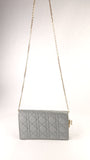 Dior Grey Satin Canage Wallet on Chain - G0742