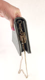 Dior Grey Satin Canage Wallet on Chain - G0742