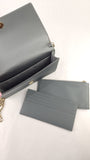 Dior Grey Satin Canage Wallet on Chain - G0742