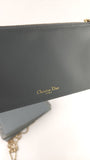 Dior Grey Satin Canage Wallet on Chain - G0742