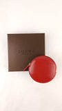 Loewe Red Leather Round Coin Case - 3723